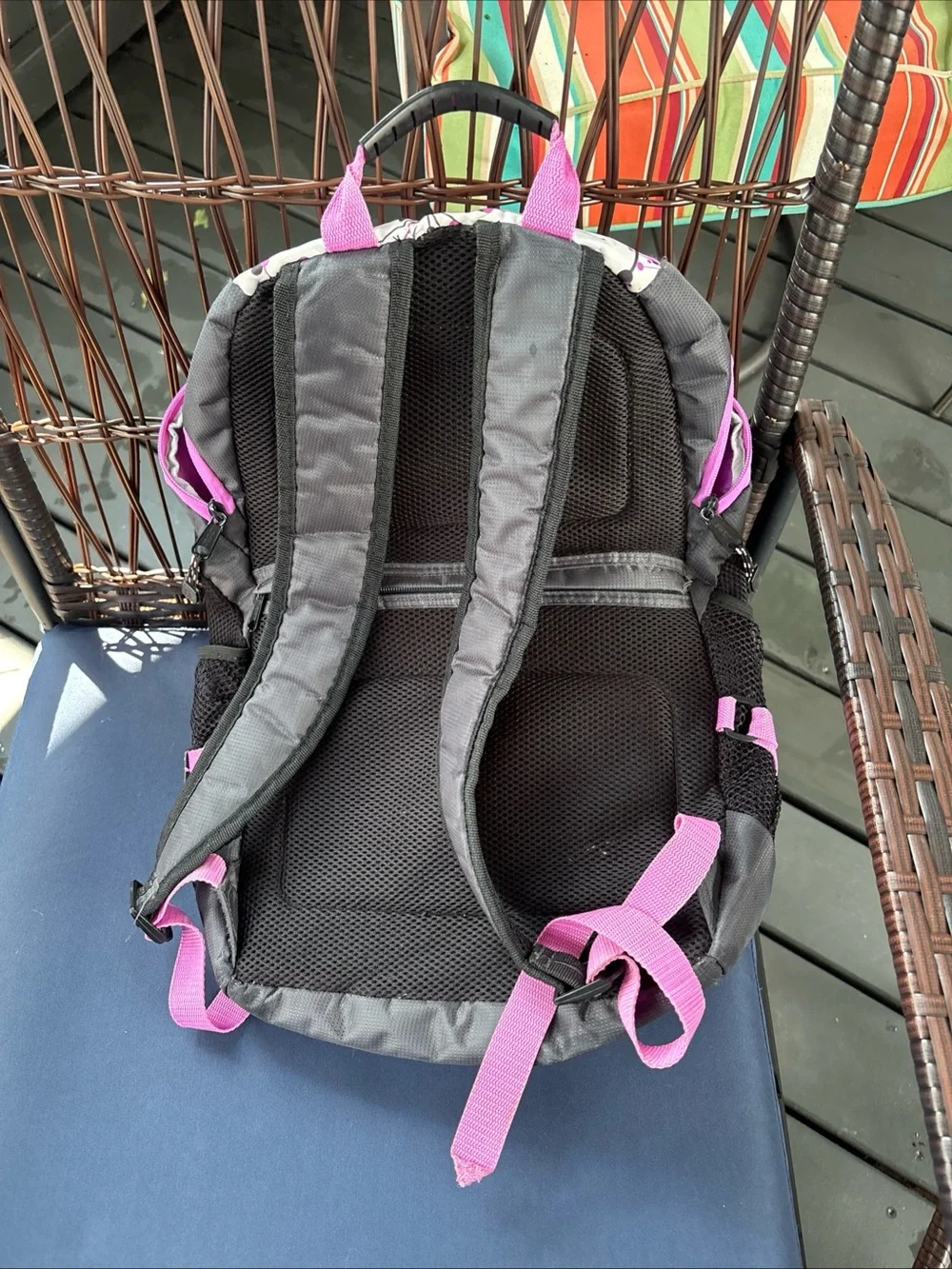 Source Unknown Kids Backpack in Gray and Pink